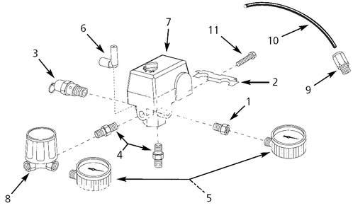 Pressure-Switch Parts Diagram and Parts List for CW301400AJ  Campbell Hausfeld Compressor